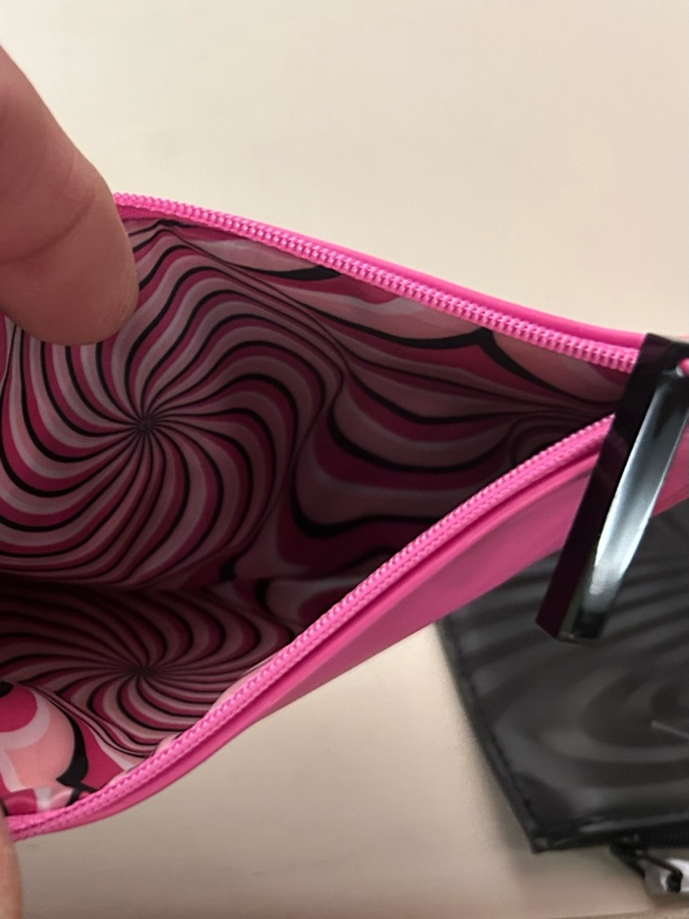 MAC Pink & Black Cosmetic Pouch Duo-double zipper - Picture 8 of 9